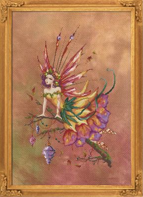 Autumn Equinox Pixie by Bella Filipina Designs 2020 Counted cross stitch Pattern, Beads set and Set of Threads