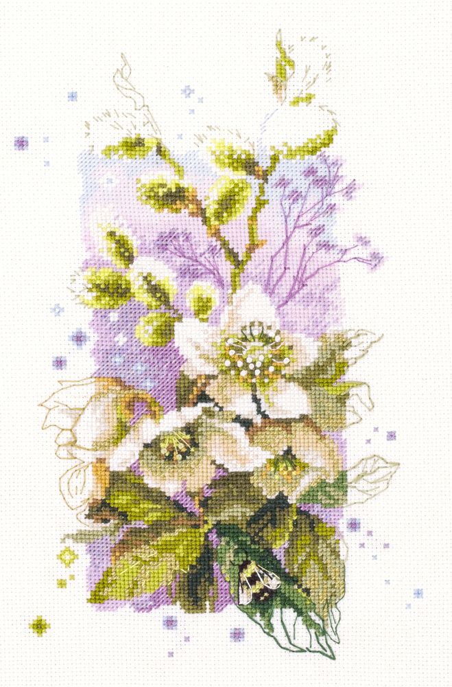 Hellebore by Magic Needle 2018 Counted cross stitch kit