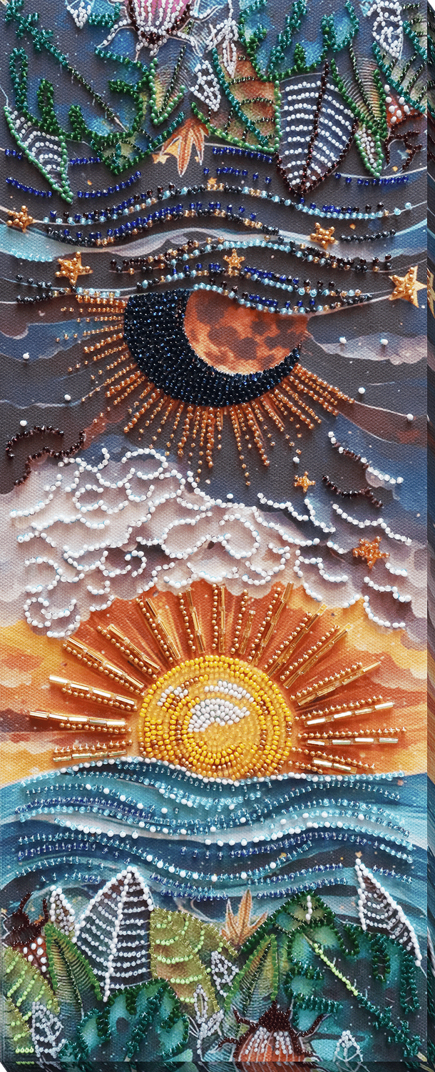 Between day and night by Abris Art. Deco Scenes Collection. Bead Embroidery Kit