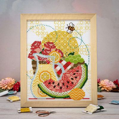 Sweet Summertime by Counting Puddles 2023 Designer Lindsey Whitney Summer Counted cross stitch pattern