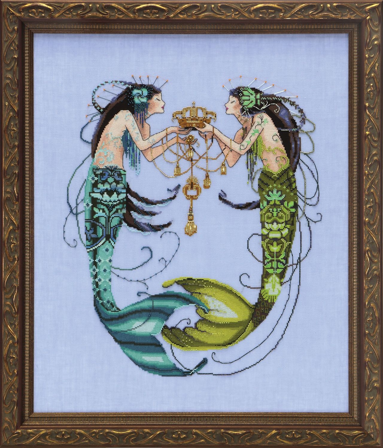 The Twin Mermaids by Mirabilia Designs 2015 Counted cross stitch pattern, Embellishment Pack