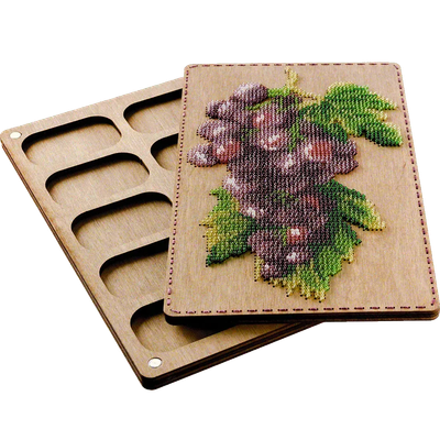 Grape Organizer for beads by Wonderland Crafts Organizer with cover for bead embroidery