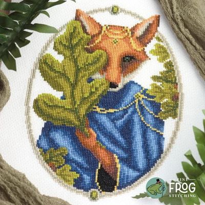 Oak Keeper by Fine Frog Stitching Printed Counted Cross Stitch pattern