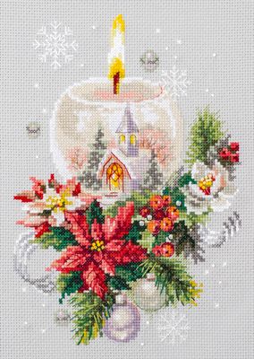 Christmas Candle by Magic Needle 2019 Winter counted cross stitch kit