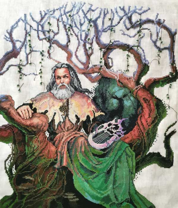 Merlin by Nimuë 2024 Designer Annaïck Chauvel Counted cross stitch Mini-kit or pattern