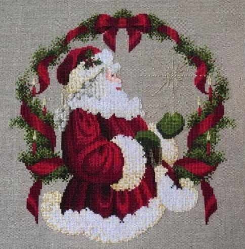 Spirit of Christmas by Lavender &amp; Lace 1995 Designer Marilyn Leavitt-Imblum Christmas Counted cross stitch pattern