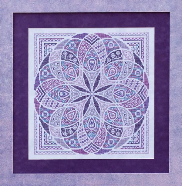 Plum Pudding by Glendon Place 2012 A-Maze-ing Desserts Collection Cross stitch pattern, Sulky Thread Pack, Embellishment Pack