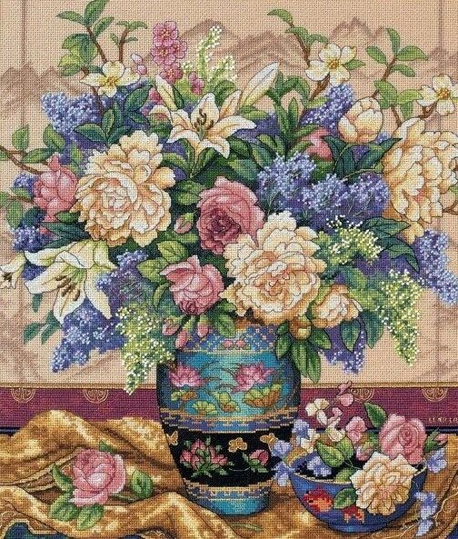 Oriental Splendor by Dimensions Gold Collection. Counted Cross Stitch Kit 18 count