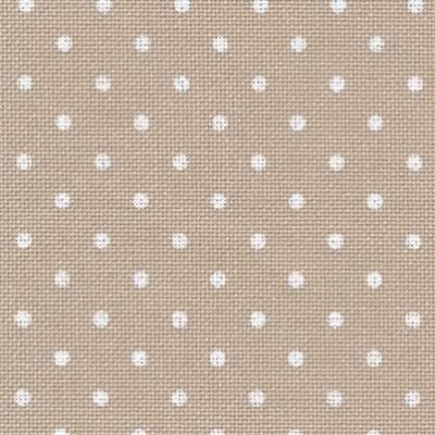Light Taupe with White Petit Points Lugana - Murano 32ct by Zweigart Fabric for embroidery 12" x 18" (Fat Eighth)