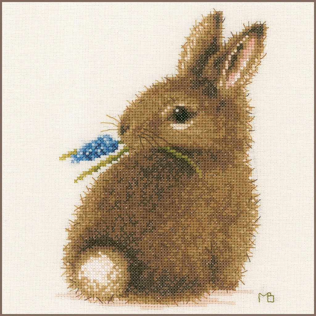 Bunny by Lanarte 2023 designer Marjolein Bastin Cute Cross Stitch Kit