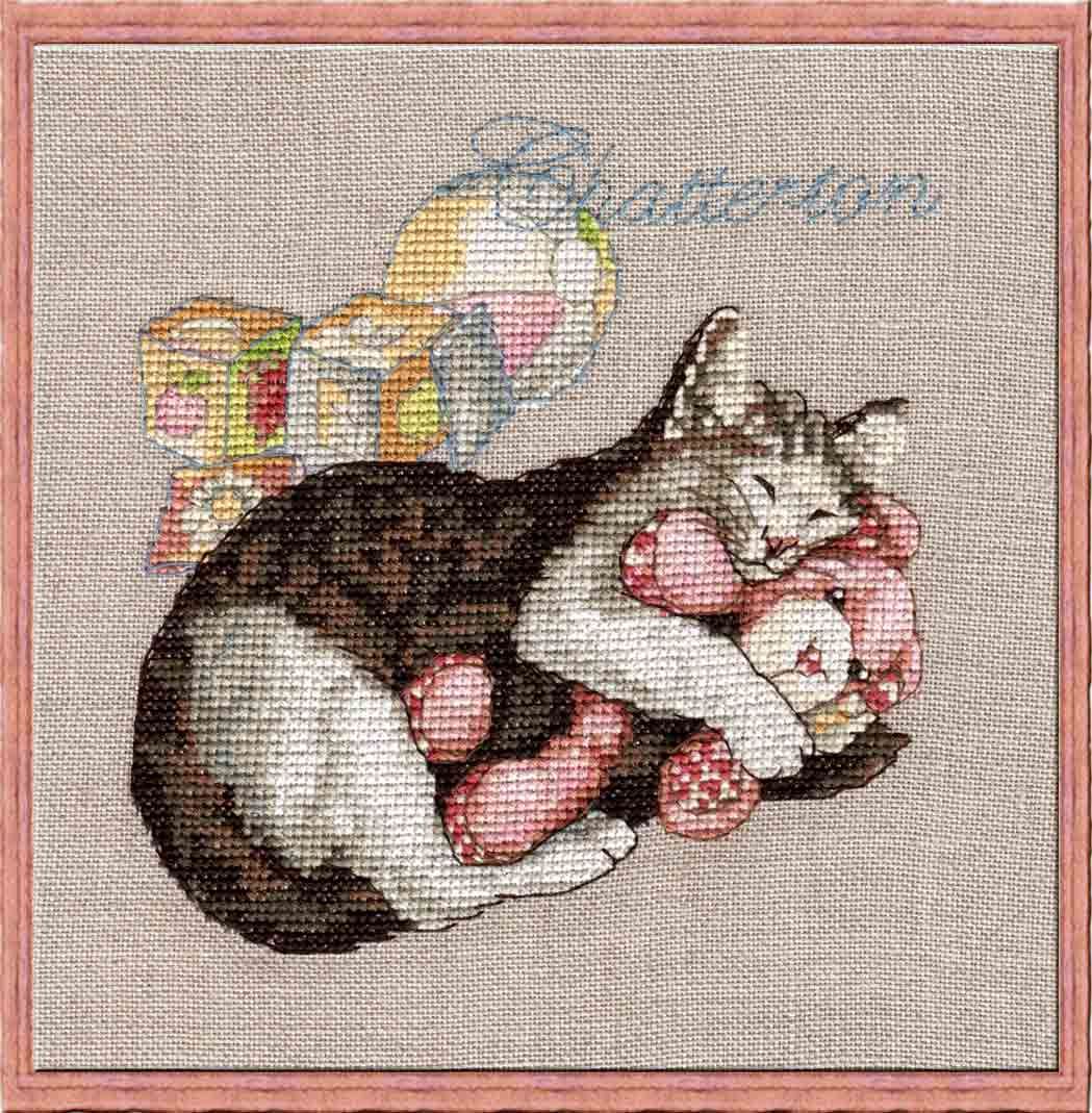 Chatterton by Nimuë Designer Annaïck Chauvel Kitten counted cross stitch pattern