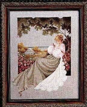 Nantucket Rose by Lavender &amp; Lace 1992 Designer Marilyn Leavitt-Imblum Counted cross stitch pattern