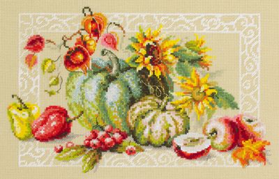 Autumn Gifts by Magic Needle 2019 Autumn Havest Counted cross stitch kit
