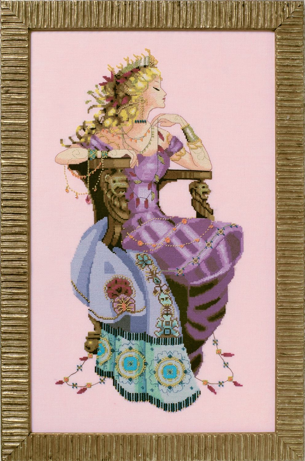 Sun Goddess by Mirabilia Designs 2018 Counted cross stitch pattern, Embellishment Pack