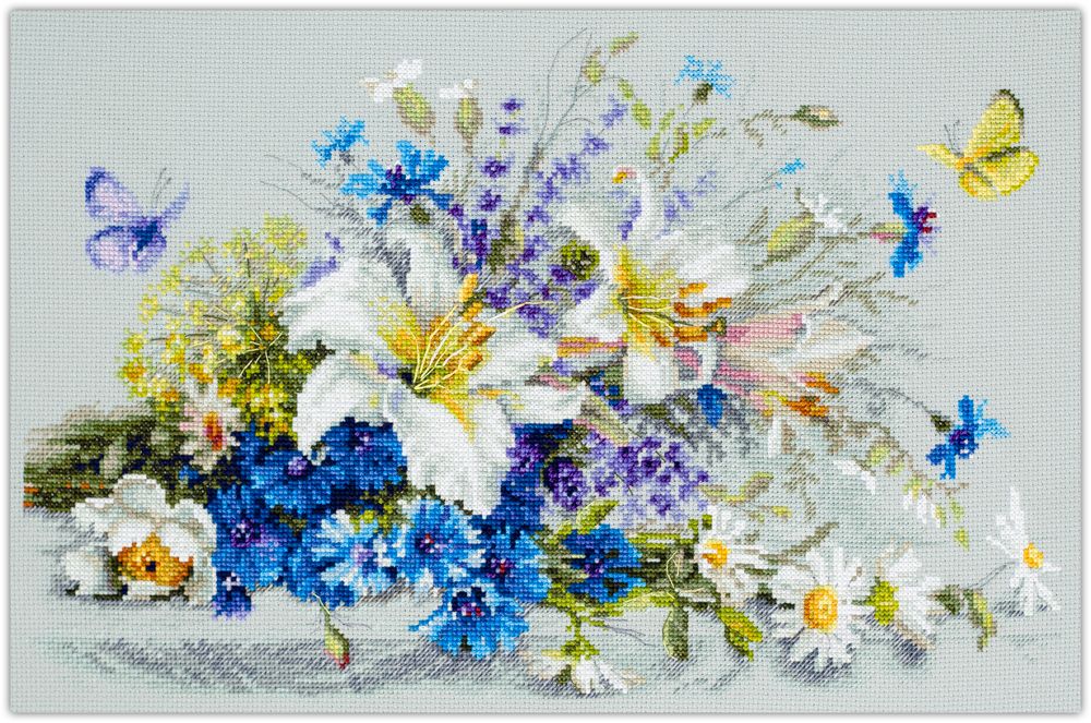 Lilies and Cornflowers by Magic Needle 2023 Counted cross stitch kit