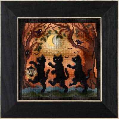 Into the Woods by Mill Hill. Autumn Series Buttons and Beads Kit 2023 Halloween beaded cross stitch embroidery kit