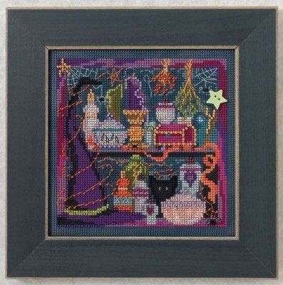 Wanda's Witchery by Mill Hill. Autumn Series Buttons and Bead Kit 2014 Halloween beaded cross stitch embroidery kit