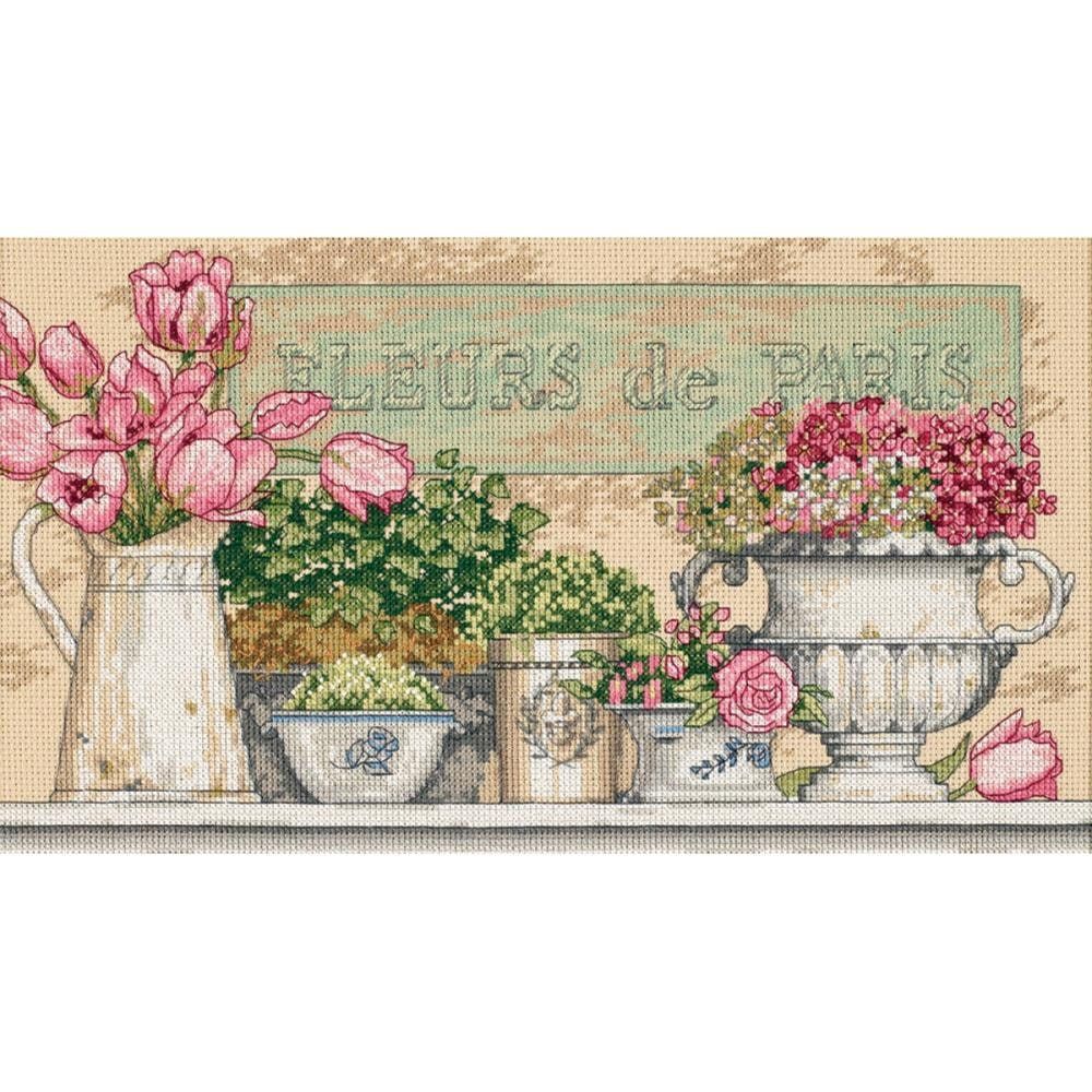 Flowers Of Paris by Dimensions Floral counted Cross Stitch Kit