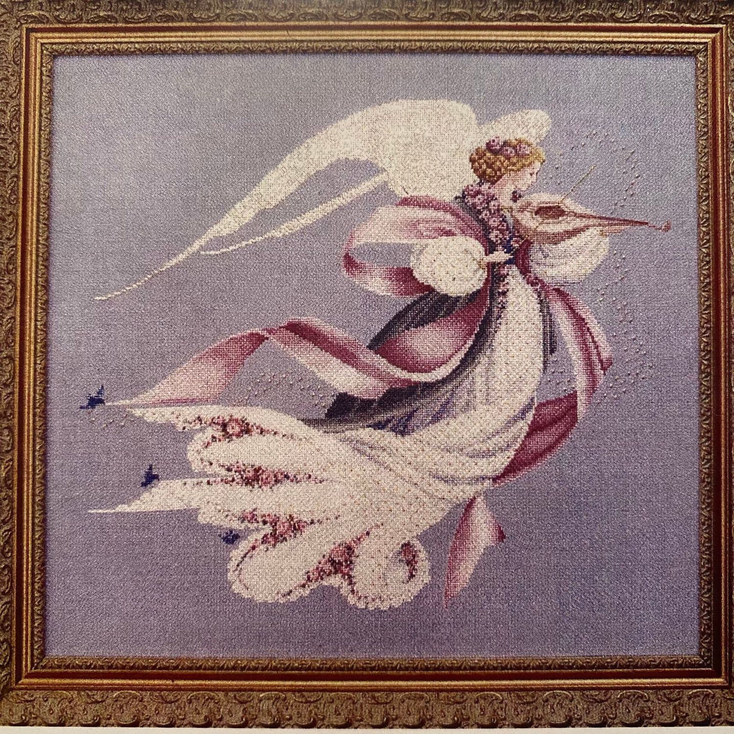 Angel Of Spring by Lavender &amp; Lace Designer Marilyn Leavitt-Imblum Angel Collection Cross Stitch Pattern