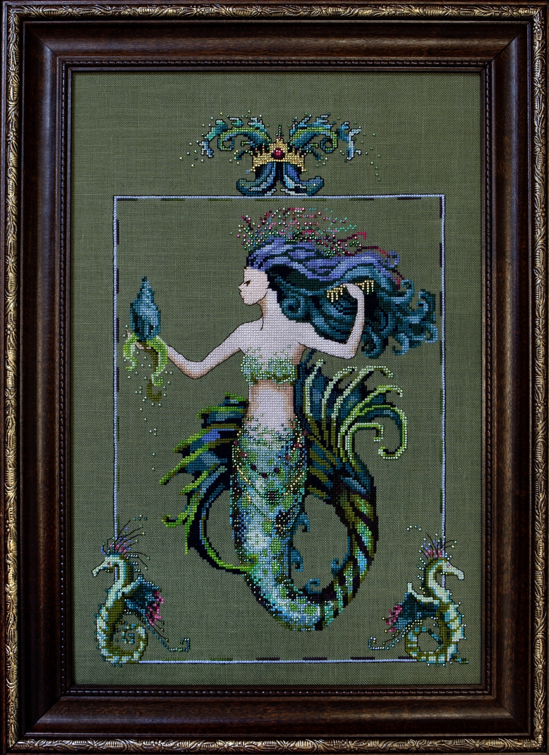 Bluebeards Princess (Mirabella) by Mirabilia Designs 2008 Designer Nora Corbett counted cross stitch pattern, Embellishment Pack