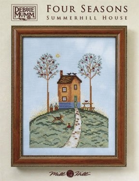 Summerhill House by Mill Hill 2008 Designer Debbie Mumm Four Seasons Series Beautiful Summer beaded cross stitch pattern+Embellishment Pack