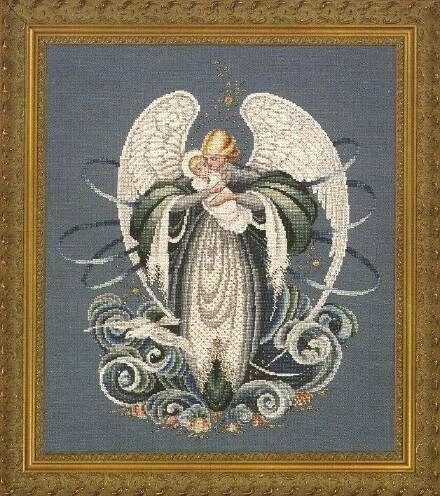 Angel Of The Sea by Lavender &amp; Lace 1996 Designer Marilyn Leavitt-Imblum Angel Collection Cross Stitch Pattern