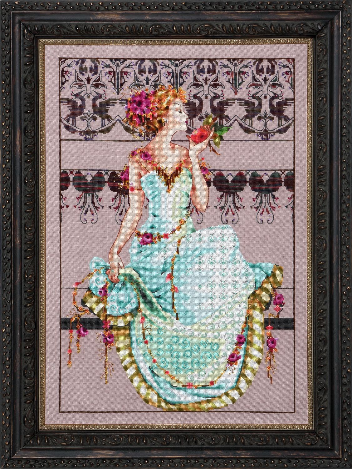 Persephone by Mirabilia Designs 2013 Counted cross stitch pattern, embellishment pack