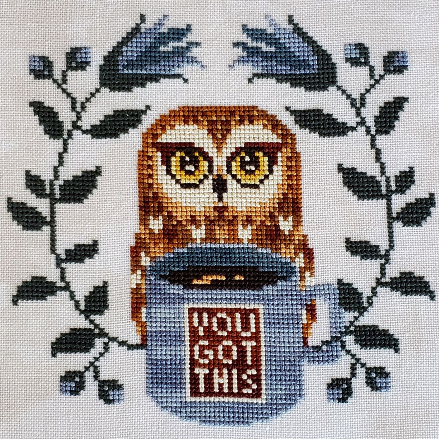 You Got This by The Artsy Housewife 2024 Primitive counted cross stich pattern