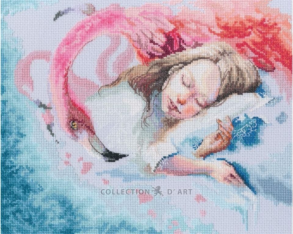 Pink Dreams by RTO FairyTales Collection Mystic design Сounted Cross Stitch Kit