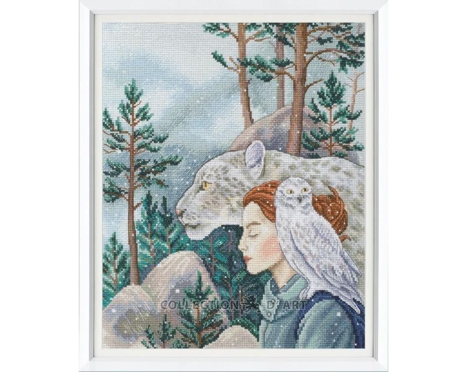 Three of us by RTO Fairy Tales Collection Mystic design Сounted Cross Stitch Kit