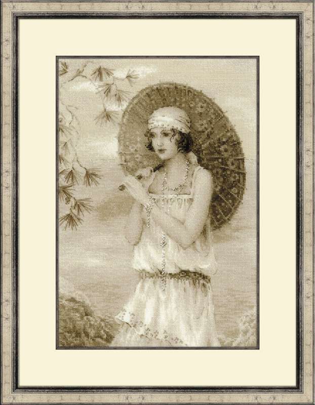 Riviera - Old Photo by Riolis 2013 Vintage counted cross stitch kit
