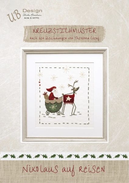 St. Nicholas on a trip (Nikolaus auf Reisen) by UB-Design (Germany) Counted cross-stitch pattern