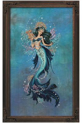 Maiden Of Tubbataha by Bella Filipina Designs 2021 Counted cross stitch Pattern, Beads set and Set of Threads