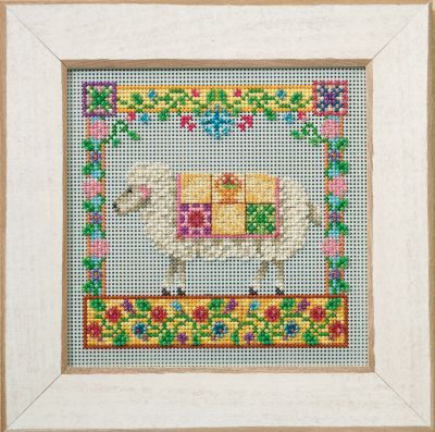 Sophie Sheep - Farm Animals by Mill Hill 2008, Jim Shore Collection, Everyday Series. Beaded cross stitch kit
