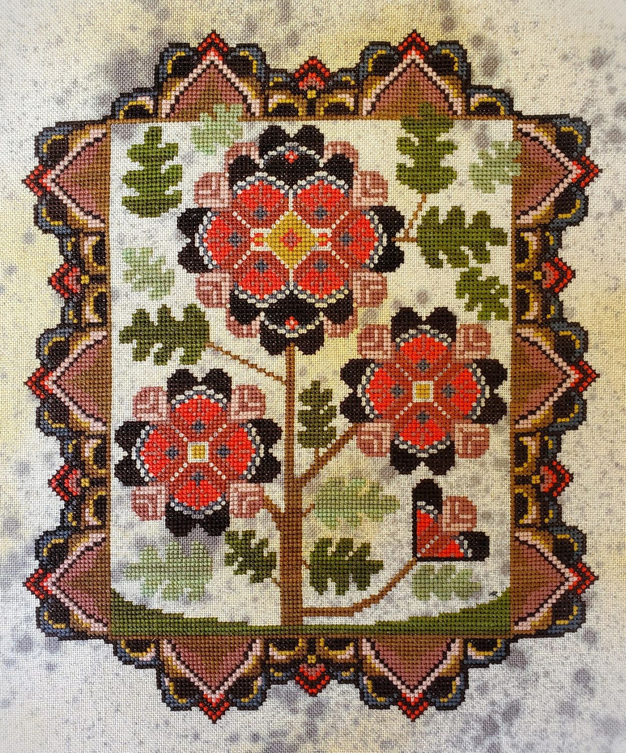 Boom by The Artsy Housewife 2024 Primitive counted cross stich pattern