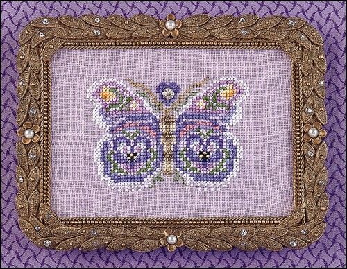 Blooming Butterfly by Just Nan 2025 Cross stitch pattern and Embellishment Pack