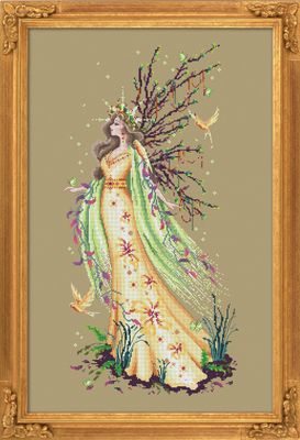 Gaia, The Earth Goddess by Bella Filipina Designs 2020 Magic Counted cross stitch pattern Magnificent loving goddess of the Earth