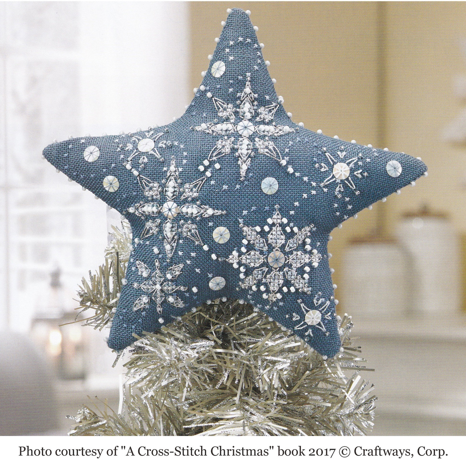 Let it Snow Star by Faby Reilly Designs 2020 Counted Cross Stitch pattern Intermediate Level