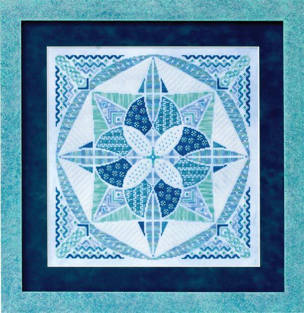 Baked Alaska by Glendon Place 2013 A-Maze-ing Desserts Collection Cross stitch pattern, Sulky Thread Pack, Embellishment Pack