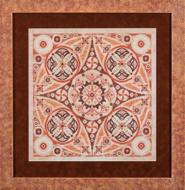 Pumpkin Swirl by Glendon Place 2012 A-Maze-ing Desserts Collection Cross stitch pattern, Sulky Thread Pack, Embellishment Pack