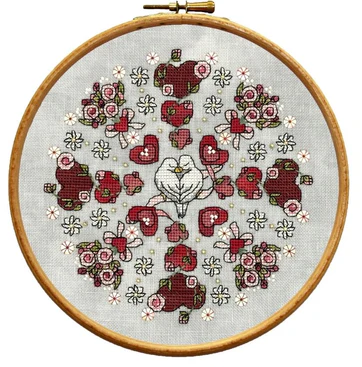 Valentine Mandala by Faby Reilly Designs 2025 Counted Cross Stitch pattern