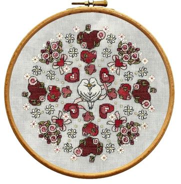 Valentine Mandala by Faby Reilly Designs 2025 Counted Cross Stitch pattern