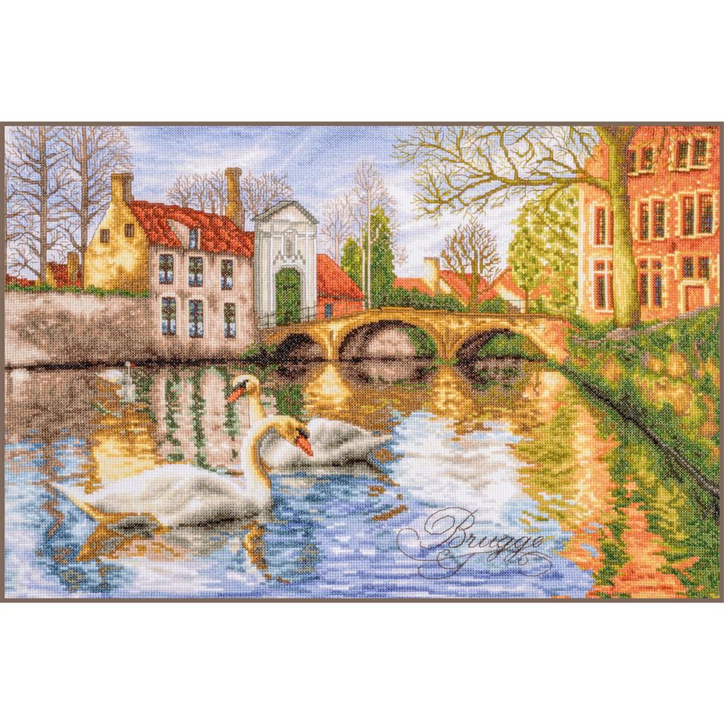 Swans of Bruges by Lanarte 2025 Classic collection Counted Cross Stitch kit