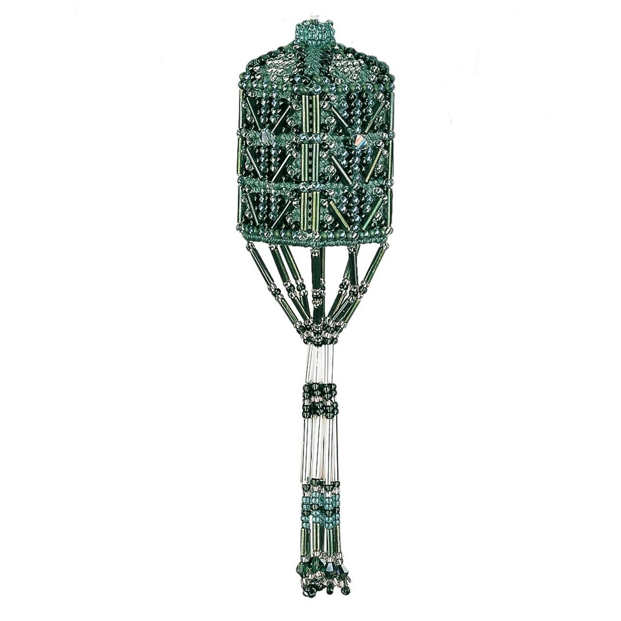 Willow Tassel by Mill Hill - Christmas decorations Charmed Ornament Glass Bead cross stitch embroidery Kit with Crystal Treasures