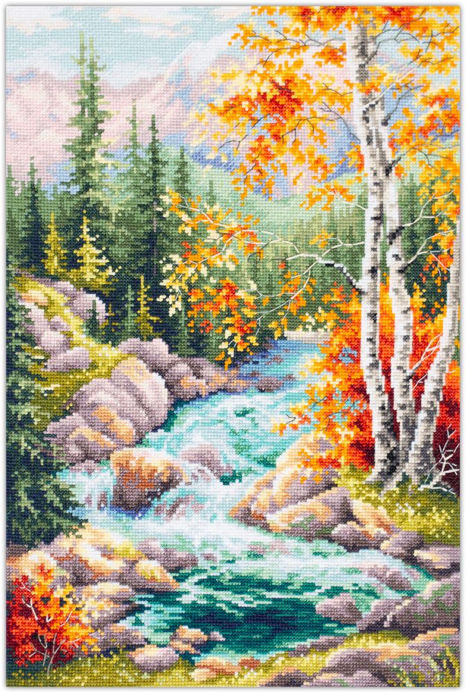 Mountain Creek by Magic Needle 2023 Counted cross stitch kit