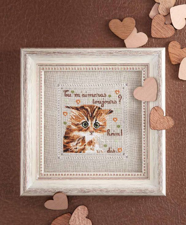 Tu m'aimeras toujours? (Will you always love me?) by Isabelle Haccourt Vautier Printed cross stich pattern