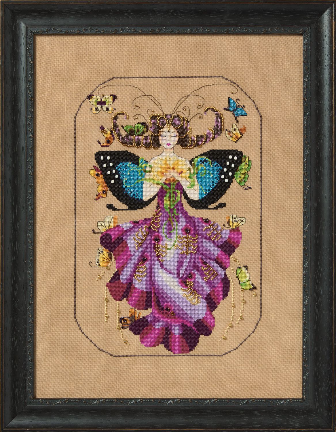 Mira Fairy by Mirabilia Designs The Dreamers Collection 2025 Counted cross stitch pattern, Embellishment Pack