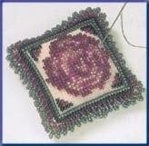 Vintage Rose Beaded Pin Pillows by Mill Hill 2003 Special Edition Kits