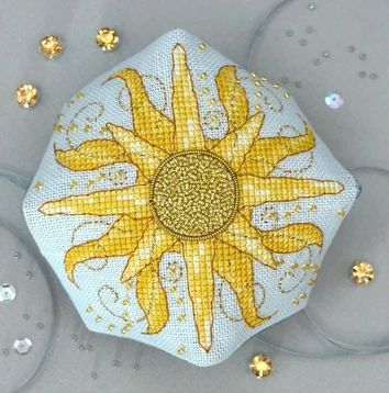 Sun &amp; Moon Biscornu by Faby Reilly Designs 2025 Counted Cross Stitch pattern