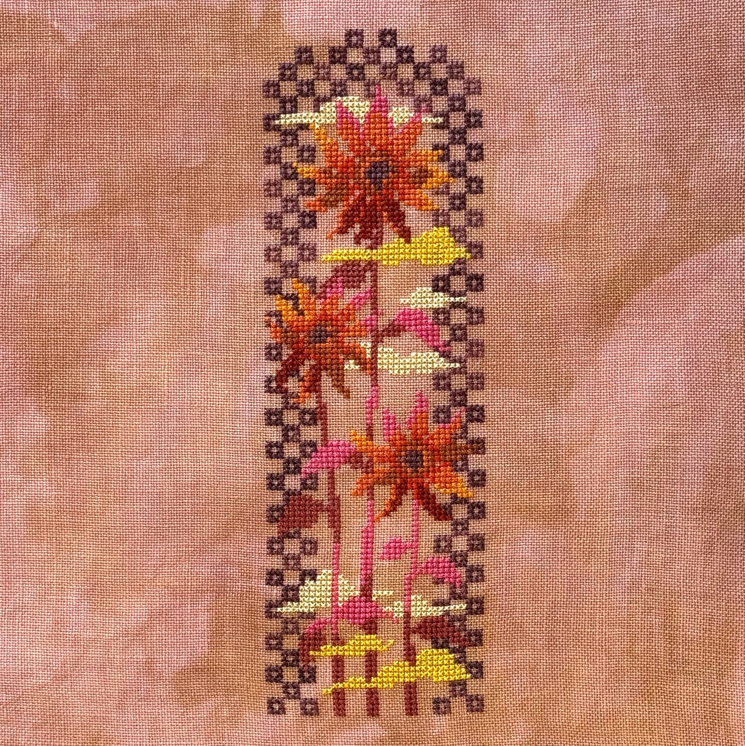 Sunflower Clouds by Jessica Doize (JEDxStitch) 2024 Counted cross stitch pattern